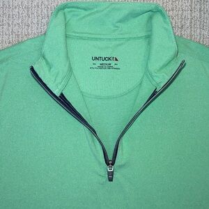 UNTUCKit Mint Green Half-Zip Pullover